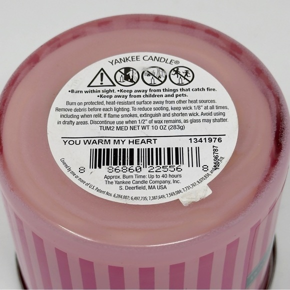 YANKEE CANDLE Pink Sands You Warm My Heart Double Wick Candle - Picture 2 of 2